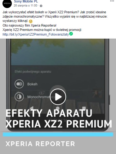 Jak robić zdjęcia smartfonem Sony Xperia XZ2 Premium
