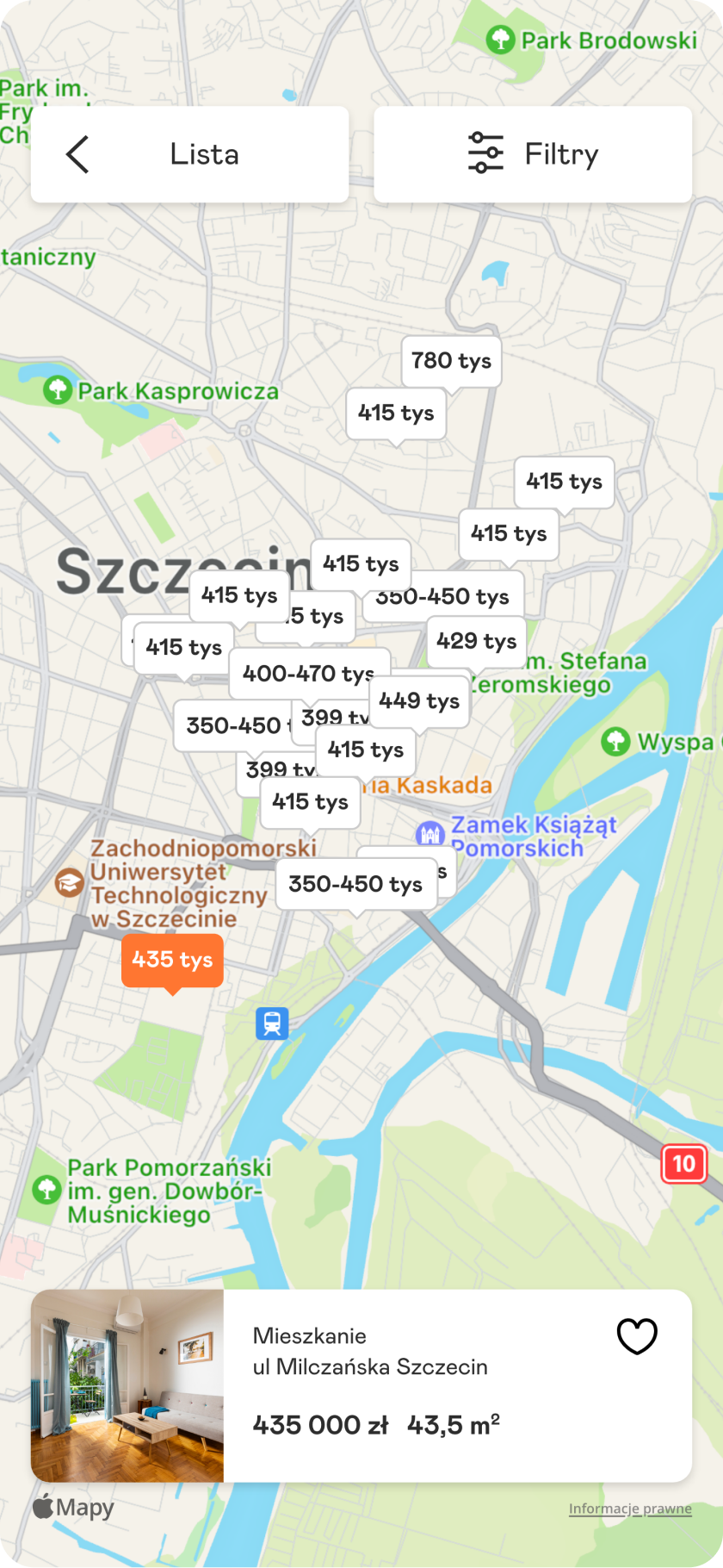mapa nieruchomości