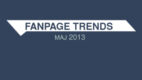 Gole, wzrosty i wiosenne nowości, czyli Maj 2013 w Fanpage Trends