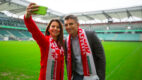 Anna Lewandowska i Mateusz Borek kibicują z Bankiem Zachodnim WBK