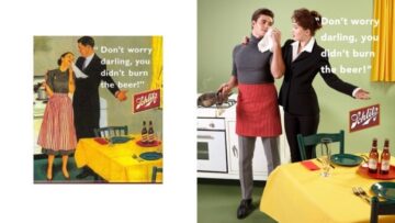 Role zostały odwrócone! Fotograf odtwarza seksistowskie reklamy z lat 40., 50. i 60