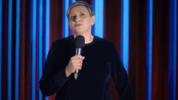 Netflix kpi z Łukasza Jakóbiaka w reklamie stand-upu Ellen DeGeneres