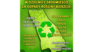 W Dzielnicy Śródmieście za odpady rośliny bierzcie – Warszawa rusza z akcją ku ochronie naszego środowiska