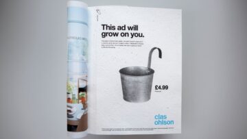 Ta reklama w szwedzkim magazynie pomoże w wyhodowaniu rośliny