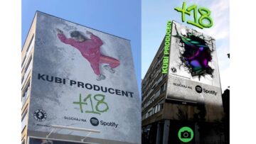 Polski producent promuje swoją nową płytę muralem wykorzystującym AR