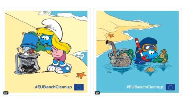 #EUBeachCleanUp: Smerfy zachęcają do sprzątania plaż w kampanii Komisji Europejskiej