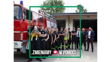 BNP Paribas zbiera pieniądze na wóz strażacki dla OSP w Łupawie – każde serduszko pod postem to złotówka