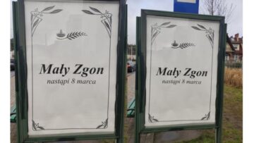 „Mały Zgon nastąpi 8 marca” – billboardy przypominające nekrologi promują nowy serial Canal+