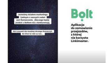 Linkimaster zakomunikowała, że jeździ Uberem – Bolt wykorzystał to jako reklamę swoich usług