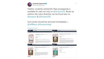 Amazon zapowiedział, że nie wycofa ze swojego sklepu książek z nazistowską propagandą mimo apelu Muzeum Auschwitz