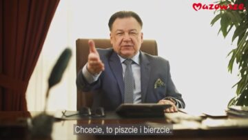 Marszałek Struzik rapuje w spocie promującym Budżet Obywatelski Mazowsza