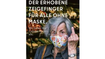 Berlin pokazuje środkowy palec osobom bez maseczek i wywołuje kontrowersje