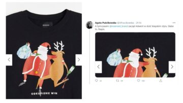 Kontrowersje wokół świątecznej koszulki z „odkupieniem win” marki Reserved