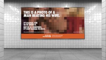 Ocenzurowane plakaty zwracają uwagę na luki prawne w walce z przemocą wobec kobiet