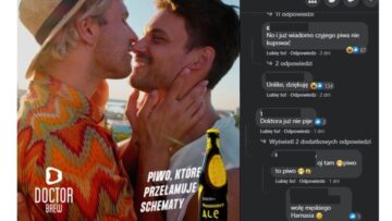 Doctor Brew odkłada 10 zł za każdy hejterski komentarz pod zdjęciem pary homoseksualnej