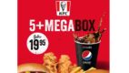 Specjalna oferta w KFC: 5+ MegaBox za jedyne 19.95 zł