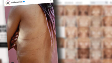 Nieocenzurowane zdjęcia kobiecych piersi w ciałopozytywnej kampanii adidasa
