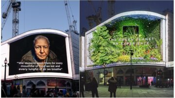 BBC Studios i David Attenborough zamieniają cyfrowy billboard w trójwymiarowy świat roślin