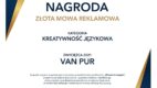 Van Pur S.A. i kampania reklamowa „ŁOMŻA. W swoim tempie” zwycięzcą akcji Złota Mowa Reklamowa