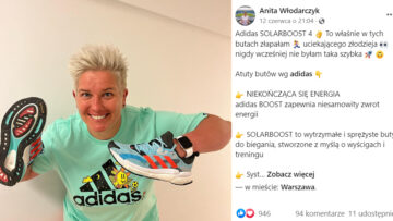 Anita Włodarczyk promuje w social mediach buty, „w których dogoniła złodzieja”