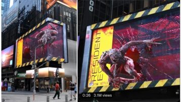 Billboard 3D rodem z horroru. Netflix promuje serial „Resident Evil”