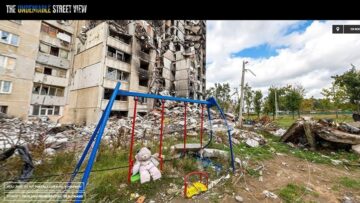 Wirtualny spacer ulicami Ukrainy. Powstała interaktywna platforma dokumentująca skutki wojny