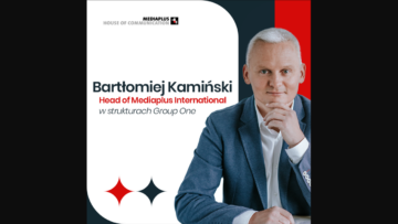 Bartłomiej Kamiński w roli head of Mediaplus International w strukturach Group One