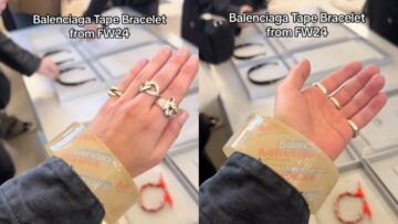 Balenciaga prezentuje bransoletkę z taśmy klejącej. Może kosztować 3000 euro