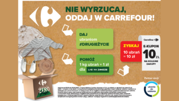 Rusza druga odsłona akcji ekologicznej, w której sieć Carrefour płaci klientom za używane ubrania