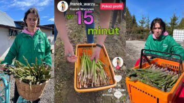 Internetowy fenomen Franek Warzywa promuje polskie szparagi na TikToku