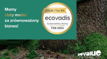 Złoty medal EcoVadis dla agencji Advalue