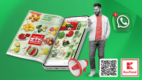Kaufland udostępnia gazetkę na WhatsAppie