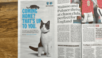 Reklamy Battersea łączą Wimbledon i Euro 2024 z tematem opieki nad zwierzętami