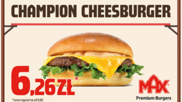 Mistrzowski Cheeseburger za 6,26 zł w MAX Premium Burgers. Sieć świętuje rekord Duplantisa