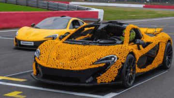 Naturalnej wielkości model samochodu LEGO® Technic™ McLaren P1™ zawitał do Poznania