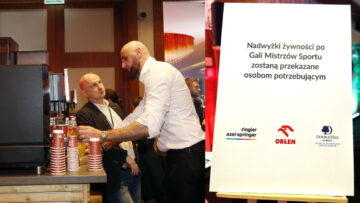 ORLEN mówi stop food waste. Jedzenie pozostałe po Balu Mistrzów Sportu przekazano potrzebującym