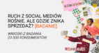 Ruch z social mediów rośnie. Ale gdzie znika sprzedaż? [Dane z badania 23 000 konsumentów]