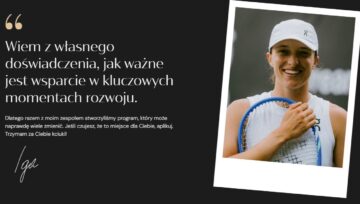 Iga Świątek uruchamia fundację i program stypendialny dla młodych sportowców