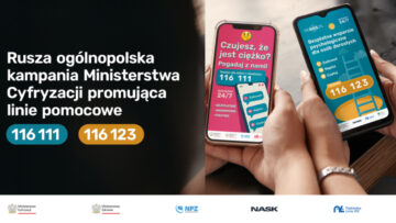 Dwa numery, jeden cel: Ministerstwo Cyfryzacji przekonuje, że rozmowa może pomóc odzyskać spokój
