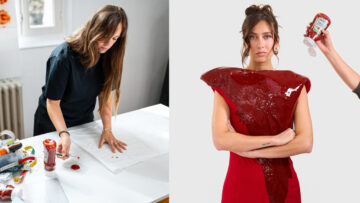 Jedzenie w wersji couture: Heinz zaprezentował na Fashion Week sukienkę inspirowaną keczupem