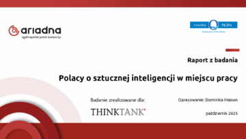 „Polacy o sztucznej inteligencji w miejscu pracy” [RAPORT]