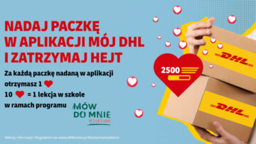 Nadajesz paczki, a DHL eCommerce funduje lekcje na temat przeciwdziałania hejtowi rówieśniczemu