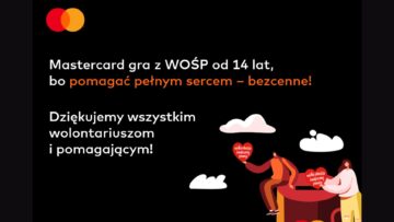 WOŚP 2026: ponad 24,5 mln zł zebranych do eSkarbonek napędzanych przez Mastercard