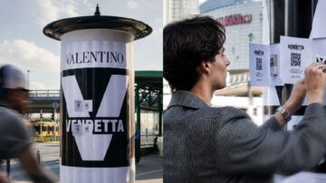 Valentino zamieniło warszawskie słupy ogłoszeniowe w stacje z próbkami perfum