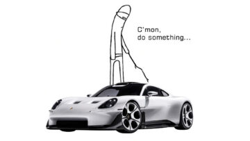 Porsche pokazało Mission S. Tesla w tym czasie zaprezentowała samochód, który lata