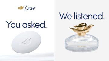 Dove zamieniło zapach swojej kostki myjącej w perfumy. Wyprzedały się w mniej niż 10 minut