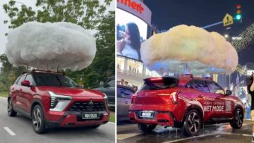 Mitsubishi stworzyło samochód, za którym jeździ deszczowa chmura