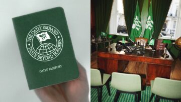 Ambasada Oatly w Londynie. Marka rozdawała paszporty i darmowe napoje
